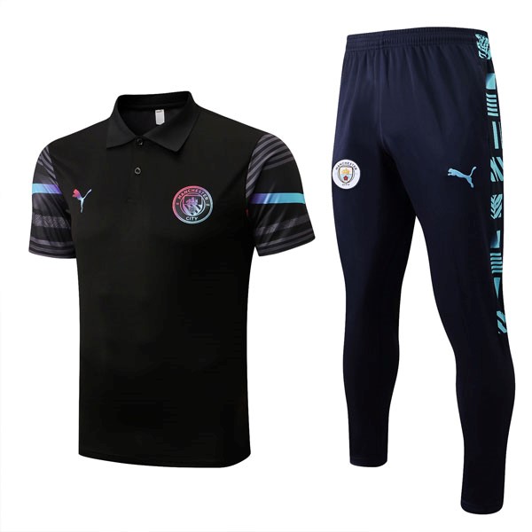 Polo Manchester City Ensemble Complet 2022-23 Noir